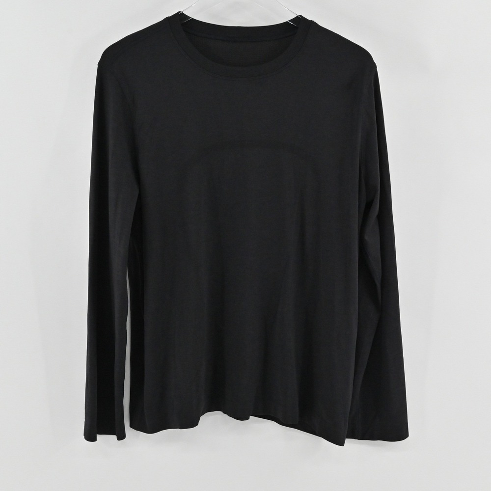 Lululemon Swiftly Relaxed Long Sleeve Tee Womens Size 8 Black Hip Length Gym